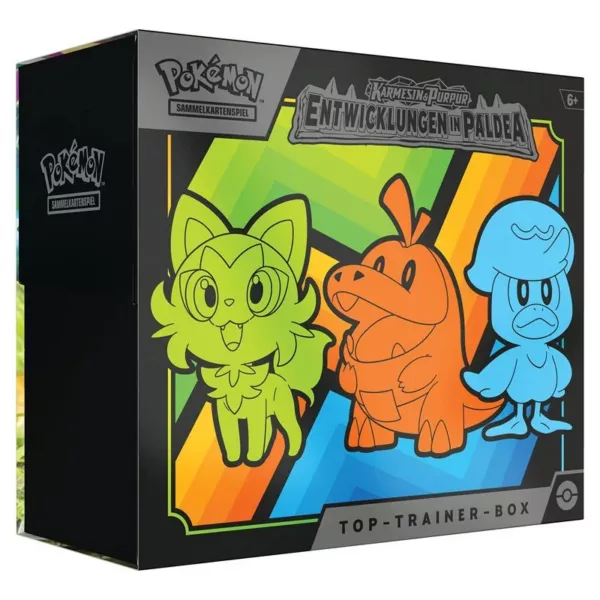 Pokemon Karmesin & Purpur Entwicklungen in Paldea Top Trainer Box