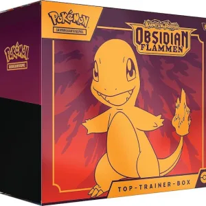 Pokemon Obsidian Flammen Top-Trainer-Box mit Glumanda